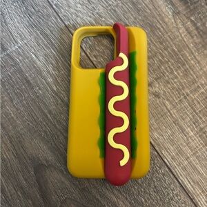 3D Funny Hot Dog Bread Silicone Case for iPhone 11 12 13 14 15 Pro Max XS XR 78P